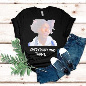 Brian Anderson rocks the everybody was turnt portrait t-shirt
