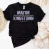 Jeremy Renner rocks Kingstown season 3 promo t-shirt