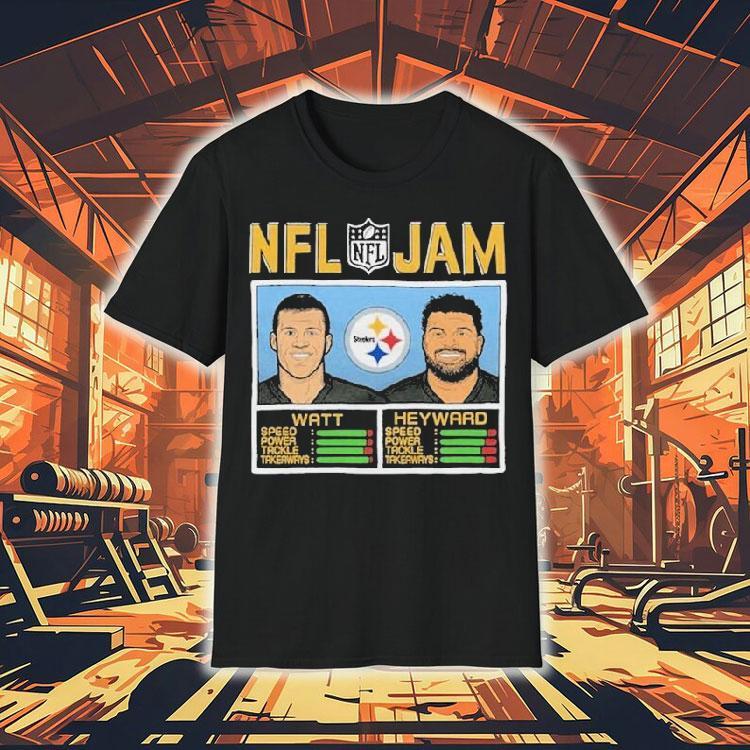 Pittsburgh Steelers stars TJ Watt and Cameron Heyward NFL tribute t-shirt 4 Pittsburgh Steelers Stars Tj Watt And Cameron Heyward Nfl Tribute Tshirt