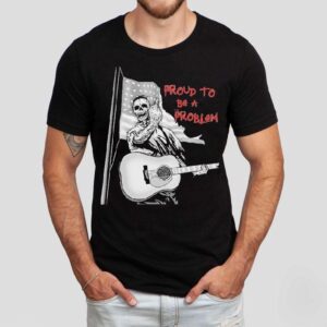 Tom Macdonald celebrates rebellion with edgy skeleton design tshirt