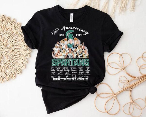 Celebrating 128 years of Michigan State Spartans legacy with a special 2025 t-shirt