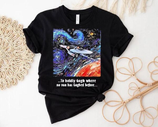 Creative art inspired van gogh style t-shirt