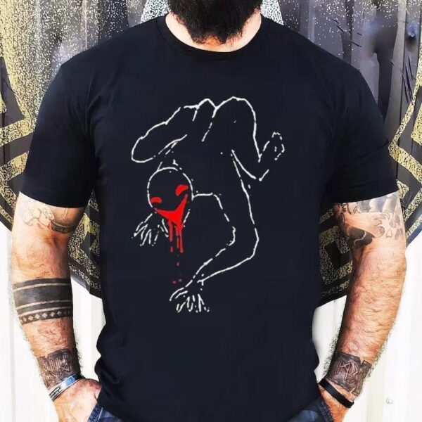 Dark Gothic Mikey Design Pitch Black Tshirt