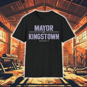 Jeremy Renner Rocks Kingstown Season Promo Tshirt