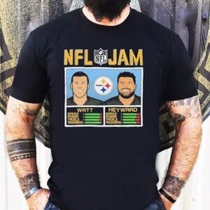 Pittsburgh Steelers stars TJ Watt and Cameron Heyward NFL tribute t-shirt