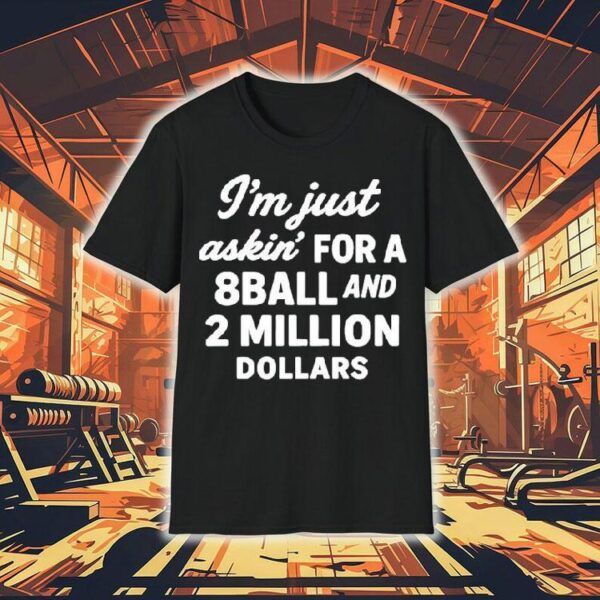The Righteous Gemstones quirky demand for cash and an 8ball tshirt
