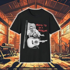 Tom Macdonald celebrates rebellion with edgy skeleton design tshirt