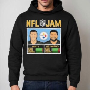 Pittsburgh Steelers Stars Tj Watt And Cameron Heyward Nfl Tribute Hoodie