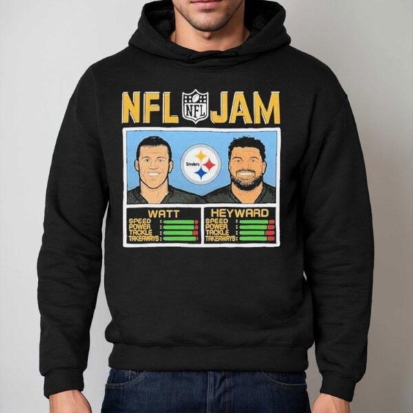 Pittsburgh Steelers stars TJ Watt and Cameron Heyward NFL tribute t-shirt