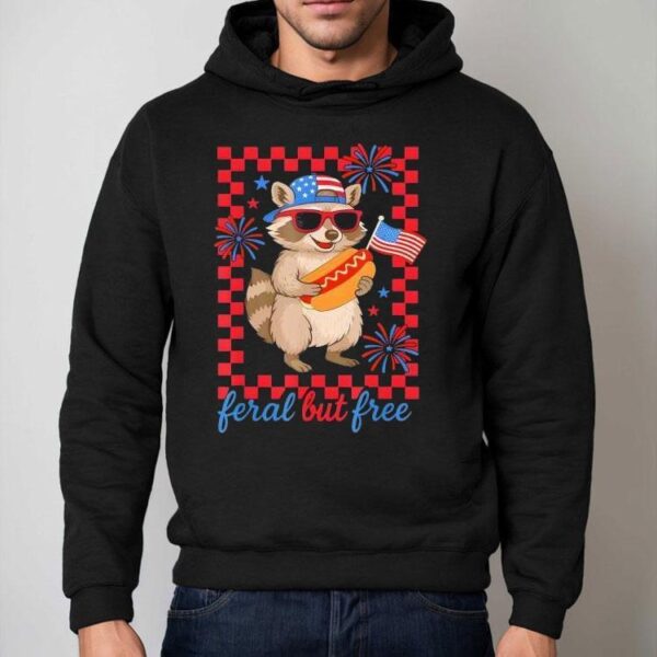 Wild And Proud July Fourth Raccoon Tshirt