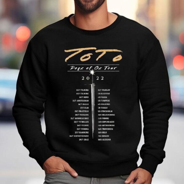 2022 European tour inspired sword design tshirt