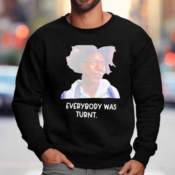 Brian Anderson rocks the everybody was turnt portrait t-shirt