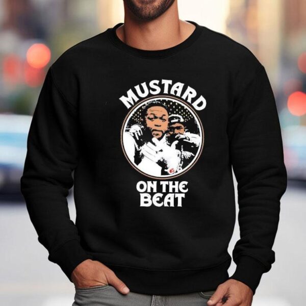 Fresh mustard yellow beats design t-shirt