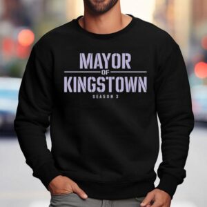 Jeremy Renner Rocks Kingstown Season Promo Sweatshirt