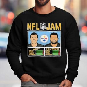 Pittsburgh Steelers Stars Tj Watt And Cameron Heyward Nfl Tribute Sweatshirt