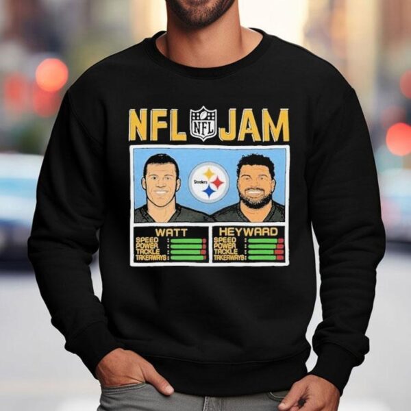 Pittsburgh Steelers stars TJ Watt and Cameron Heyward NFL tribute t-shirt