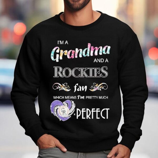 As a proud grandma and devoted Colorado Rockies supporter this diamond heart design is my perfect t-shirt