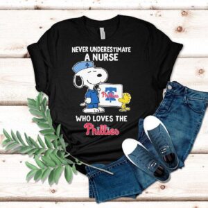 Celebrate Nurses Who Are DieHard Philadelphia Phillies Fans With This Snoopy And Woodstock TShirt