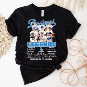 Dodgers Iconic Players Memorial Tribute Signature Tshirt