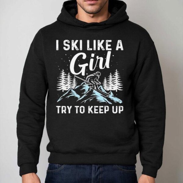 Proudly Skiing Like A Girl Show Your Skills T-Shirt