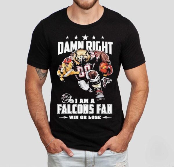 Proudly Supporting the Atlanta Falcons Through Every Season in This Tshirt
