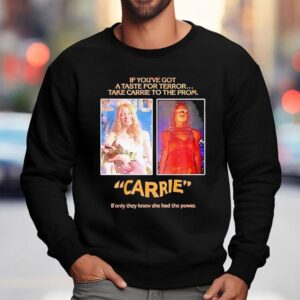 Wear Your Love For Horror With This Carrie Prom Inspired Sweatshirt
