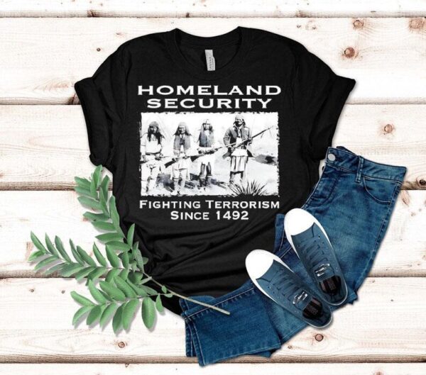 1492 Vintage Homeland Security Anti Terror T-shirt
