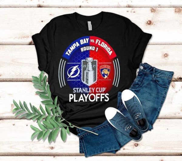 2025 Stanley Cup showdown between Lightning and Panthers t-shirt