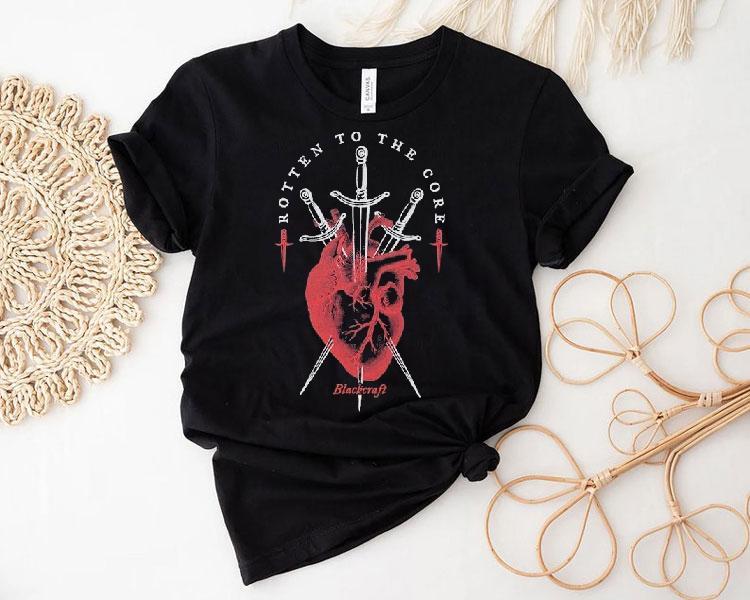 Blackcrafts dark heart dagger design t-shirt 4 Blackcrafts Dark Heart Dagger Design Tshirt