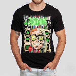 Butcher Billys dark comic art meets Black Mirror vibes on this edgy t-shirt