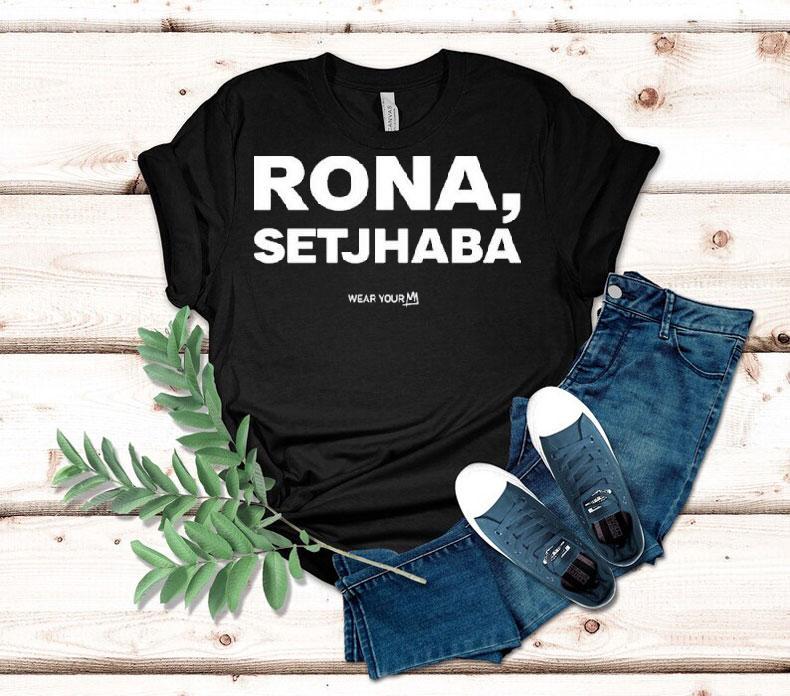 Carl Niehaus sports Rona colors in stylish setjhaba t-shirt 4 Carl Niehaus Sports Rona Colors In Stylish Setjhaba Tshirt