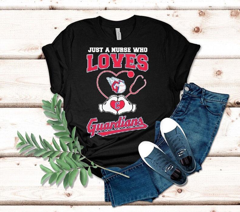 Cleveland Guardians superfan nurse shows team spirit with heart hands t-shirt 4 Cleveland Guardians Superfan Nurse Shows Team Spirit With Heart Hands Tshirt