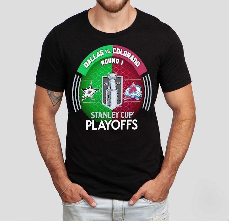 Exciting 2025 NHL playoff showdown between Dallas and Colorado t-shirt 4 Exciting Nhl Playoff Showdown Between Dallas And Colorado Tshirt