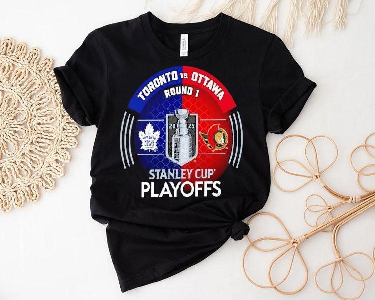 Exciting 2025 playoff showdown between Maple Leafs and Senators t-shirt 4 Exciting Playoff Showdown Between Maple Leafs And Senators Tshirt