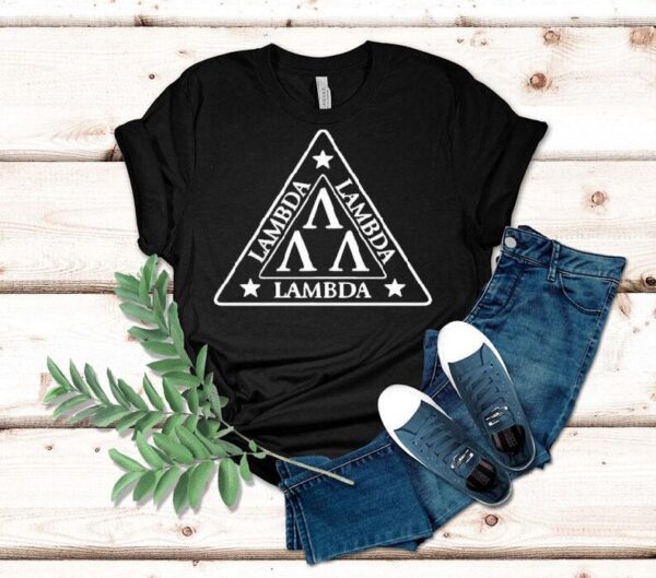 Greek Letter Trio Design On Comfortable T-shirt