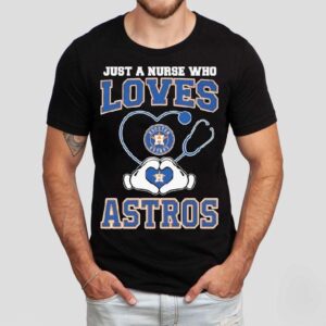Houston Astros Fan Shows Team Spirit With Heart Hands Tshirt