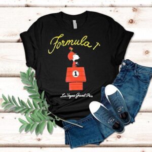 Las Vegas F1 race inspired Snoopy graphic t-shirt