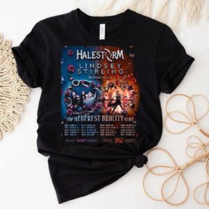 Lindsey Stirling Halestorm 2025 tour exclusive duality design tshirt