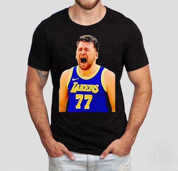Luka Doncic emotional moment tshirt