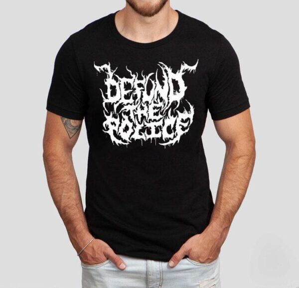 Metal design protest movement t-shirt