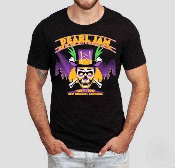 Pearl Jam 2025 tour dark matter performance at jazz fest t-shirt