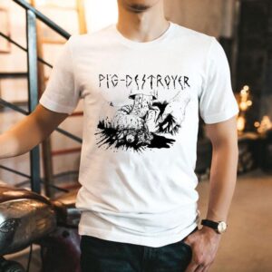 Pig Destroyer band demo artwork featured on limited edition t-shirt