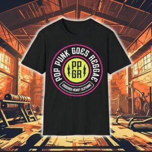 Reggae meets pop punk in this edgy crossed heart design tshirt