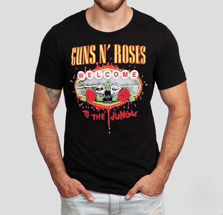 Rock out in style with this classic Guns N Roses jungle themed t-shirt 4 Rock Out In Style With This Classic Guns N Roses Jungle Themed Tshirt