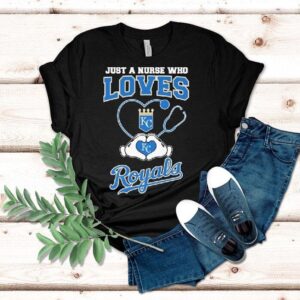 Royals fan nurse shows team spirit with heart hands t-shirt