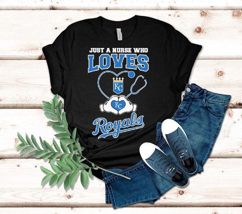 Royals fan nurse shows team spirit with heart hands t-shirt 4 Royals Fan Nurse Shows Team Spirit With Heart Hands Tshirt