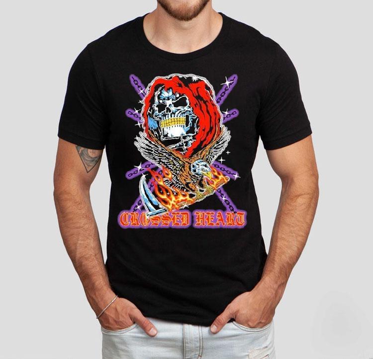 Ruthless design with crossed heart motif tshirt 4 Ruthless Design With Crossed Heart Motif T Tshirt