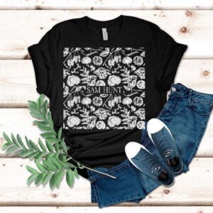Sam Hunt wears a cool plant design tshirt