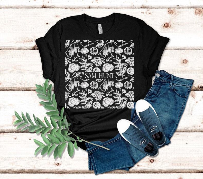 Sam Hunt wears a cool plant design tshirt 4 Sam Hunt Wears A Cool Plant Design T Tshirt