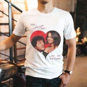 Selena Gomez recalls sweet love confession in romantic heart tshirt